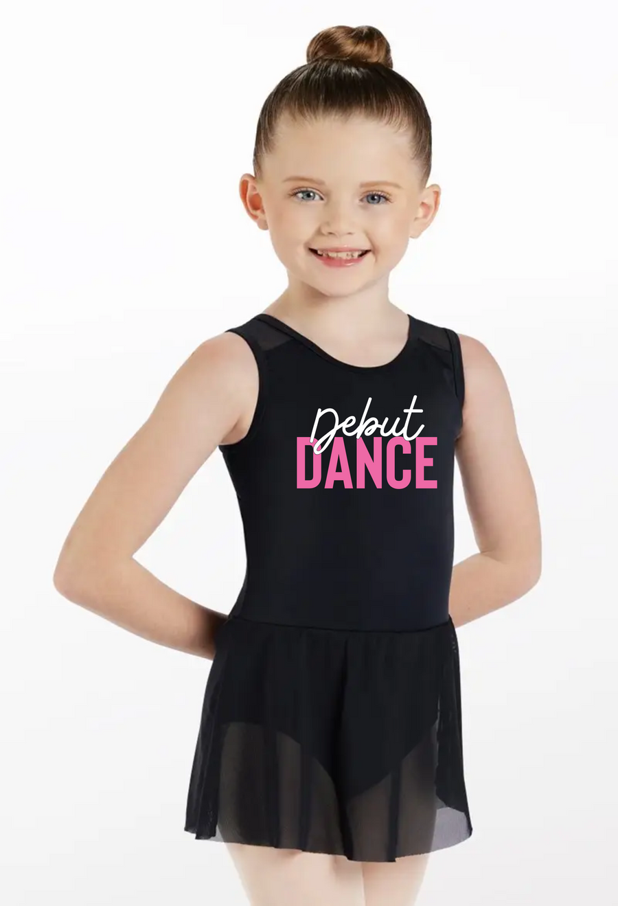 DEBUT DANCE - BLACK MESH DANCE DRESS