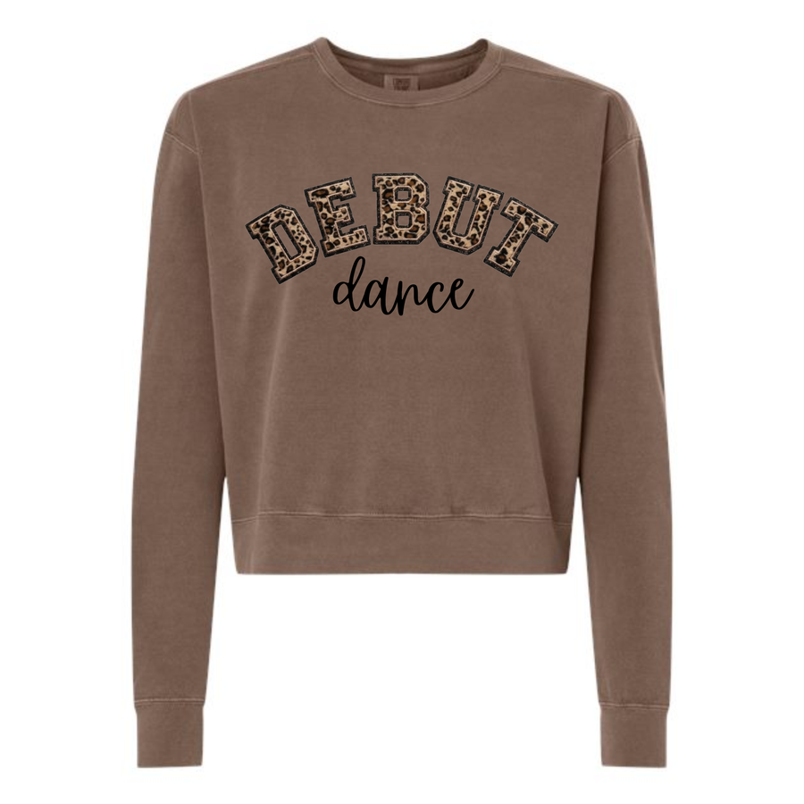 DEBUT CHEETAH PATCH GLITTER MID-CREW