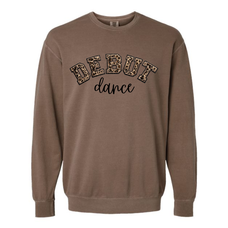 DEBUT CHEETAH PATCH GLITTER CREW