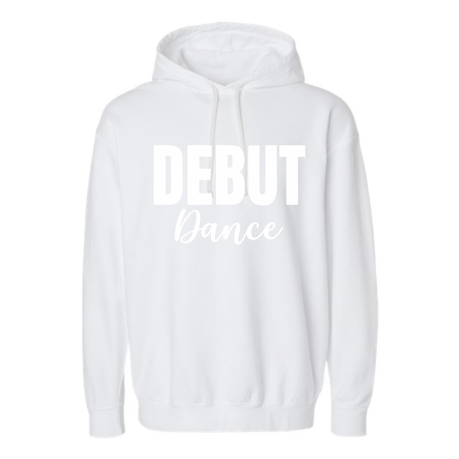 DEBUT BOLD WHITE PUFF HOODIE