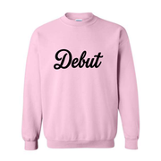 DEBUT FLOCK LIGHT PINK CREW (FUZZY FEEL)