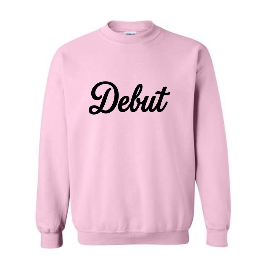DEBUT FLOCK LIGHT PINK CREW (FUZZY FEEL)