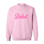 DEBUT FLOCK LIGHT PINK CREW (FUZZY FEEL)