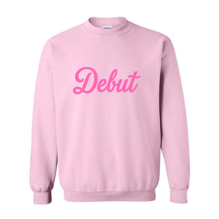 DEBUT FLOCK LIGHT PINK CREW (FUZZY FEEL)