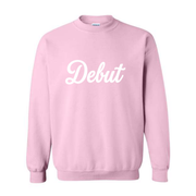 DEBUT FLOCK LIGHT PINK CREW (FUZZY FEEL)