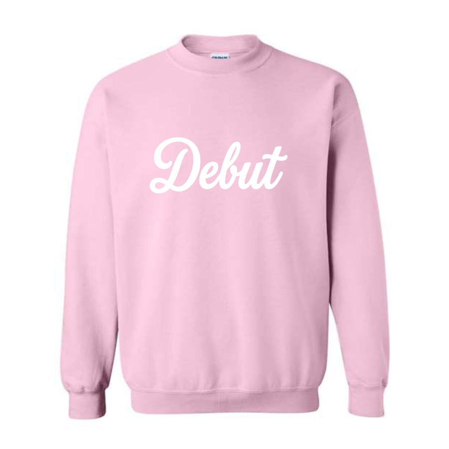 DEBUT FLOCK LIGHT PINK CREW (FUZZY FEEL)