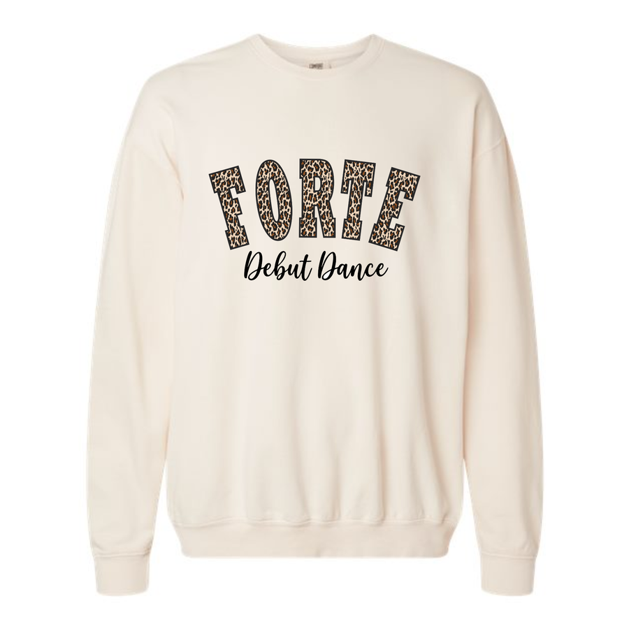 FORTE CHEETAH PRINTED CREW