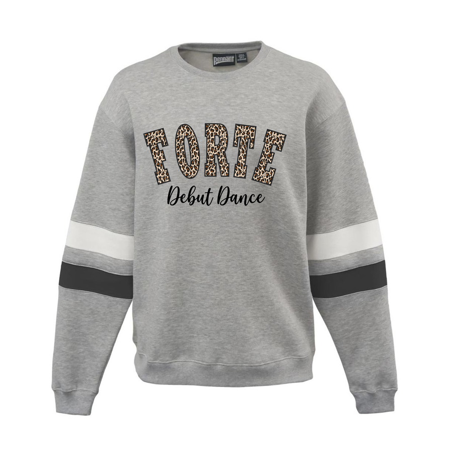 FORTE CHEETAH PRINT VARSITY CREW