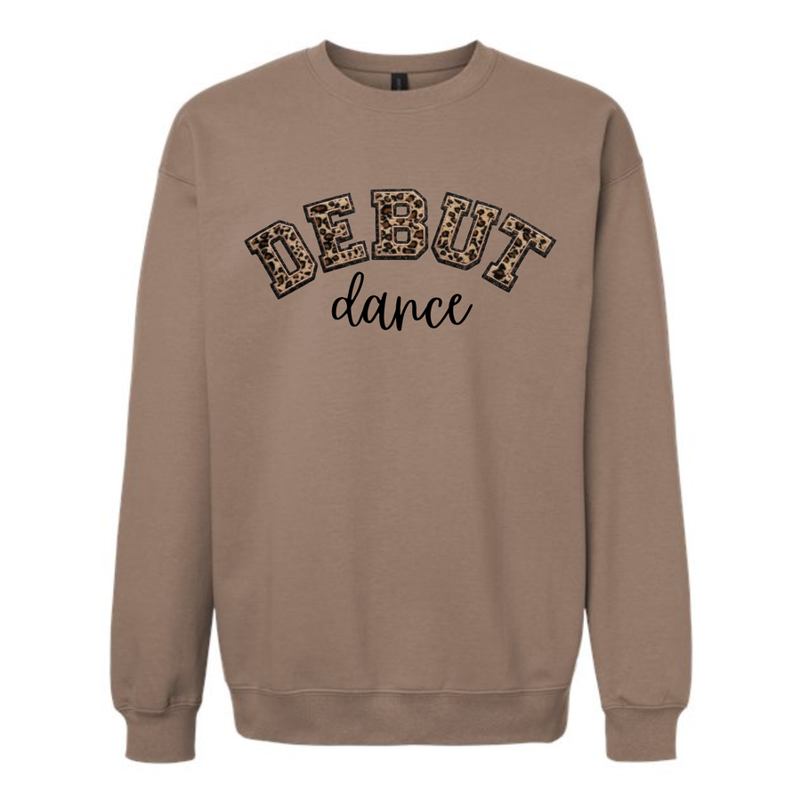 DEBUT CHEETAH PATCH GLITTER CREW
