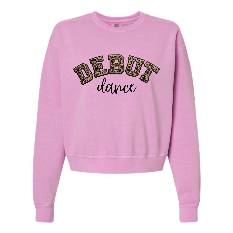 DEBUT CHEETAH PATCH GLITTER MID-CREW