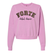 FORTE CHEETAH PATCH GLITTER MID-CREW