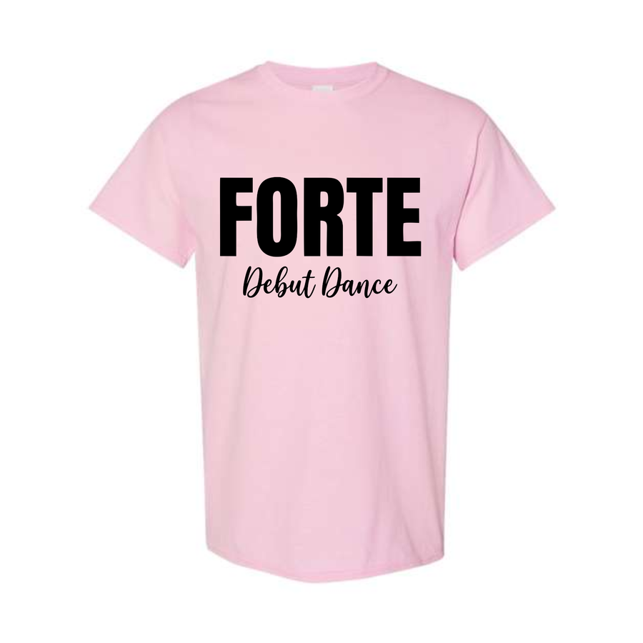 FORTE BOLD LIGHT PINK TEE