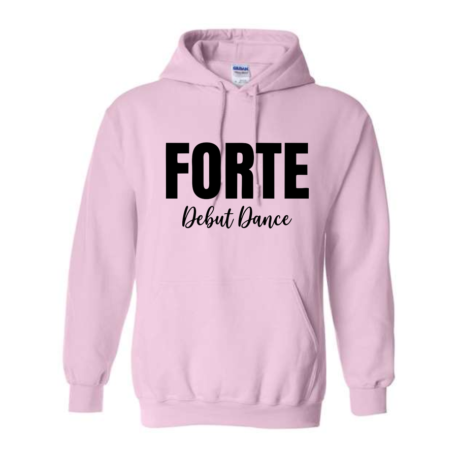 FORTE BOLD LIGHT PINK HOODIE
