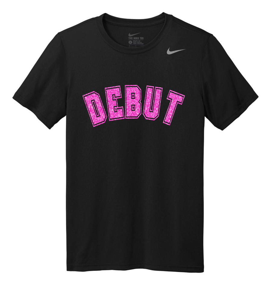 GLITTER - PINK ON BLACK - NIKE