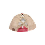 DEBUT WASHED PONY CROSS CAP - PINK