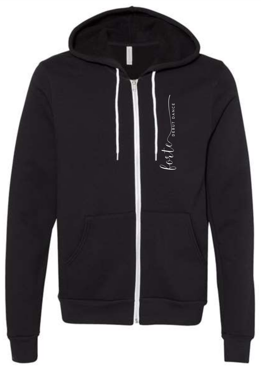 FORTE BLACK ZIP UP - BELLA